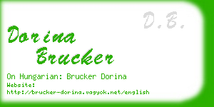 dorina brucker business card
